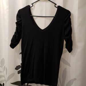 Express bunched sleeve sweater